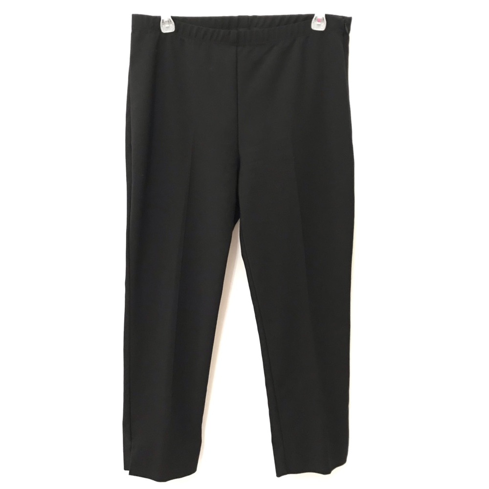 Womens Pants Size 8 Slacks Elastic Black Career Office Wear
